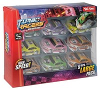 TURBO RACERS Set mini voitures de rallye reculer 9-Pack 14.5x19cm-3