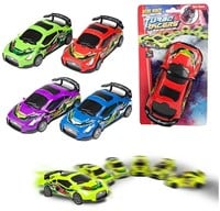 TURBO RACERS Raceauto -drift functie frictie 4 assorti 14x5x25cm