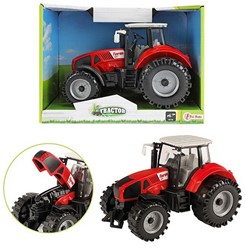 TRACTOR Traktor 19cm Reibung rot 18x24cm