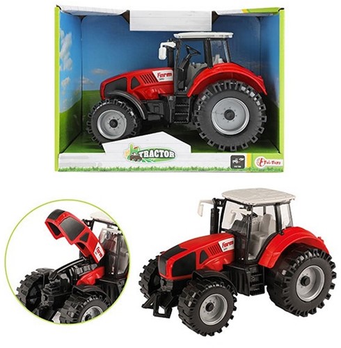 TRACTOR Tractor 19cm frictie rood 18x24cm
