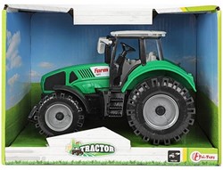 TRACTOR Tracteur 19cm friction vert 18x24cm
