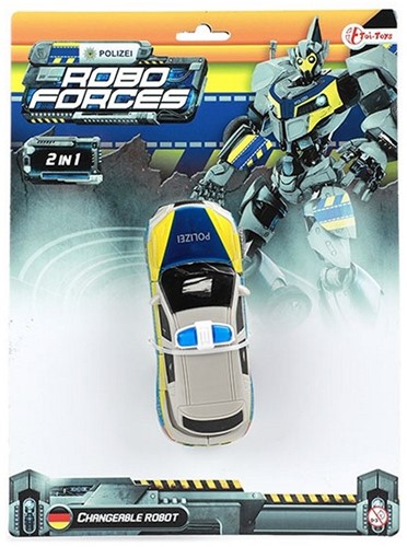 ROBOFORCES Veranderrobot Politieauto (DE) 21x28cm