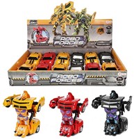 ROBOFORCES Veranderrobot Sportauto 3 assorti  in display (12) 6x13cm