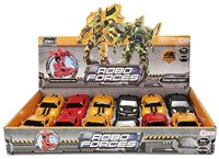 ROBOFORCES Veranderrobot Sportauto 3 assorti  in display (12) 6x13cm-2
