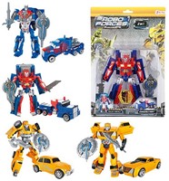 ROBOFORCES Veranderrobot Auto - Vrachtwagen 4 assorti  21x30cm