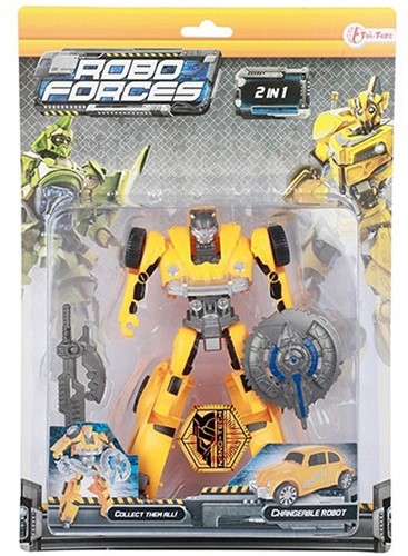 ROBOFORCES Veranderrobot Auto - Vrachtwagen 4 assorti  21x30cm-3