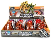 ROBOFORCES Verander-ei Robotdino 3 assorti in display (12) 8cm-2