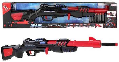 Foam blaster Militair geweer met 6 foampijlen 58cm