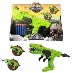 WORLD OF DINOSAURS Dinopistool +5st foampijlen 21x30cm