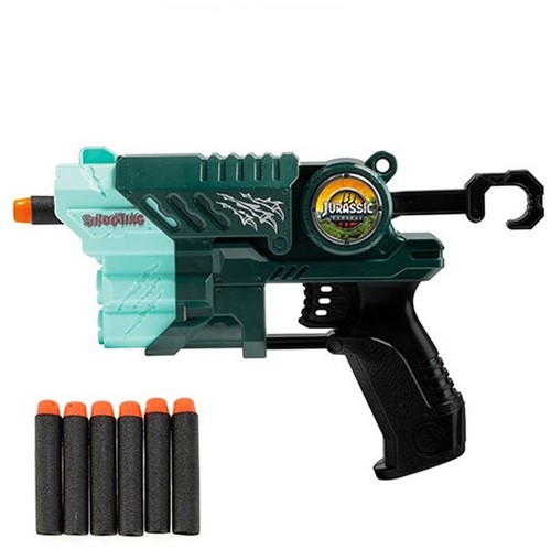 JURASSIC REVIVAL Pistool -Dino- +9 foampijlen 20,5x25,5cm-3