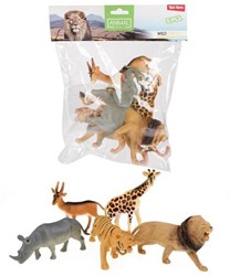 ANIMAL WORLD Wild Animals Deluxe 5 pezzi in busta 22,5x28cm