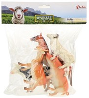 ANIMAL WORLD Boerderij dieren Deluxe  13-15cm 5 stuks in zak 22,5x28cm-2