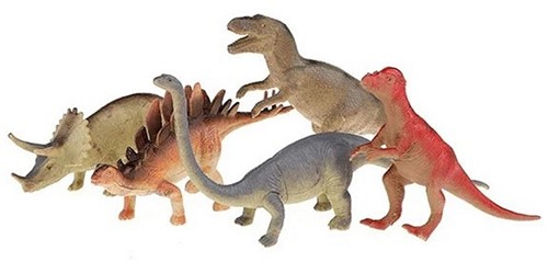 ANIMAL WORLD Dinosaurussen Deluxe 5 stuks in zak 22,5x28cm-3