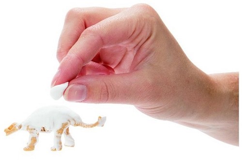 JURASSIC REVIVAL Juego de arcilla de dinosaurio en tarro 6x8cm (DIY)-3