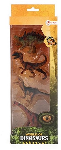 WORLD OF DINOSAURS Dinosaurussen 4-Pack in doos 2 assorti 12x35cm-2