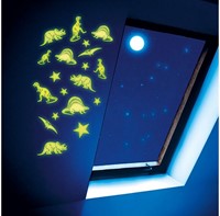 GLOW N FUN Glow in the Dark Decostickers Dino 9x12cm in display (24)-3
