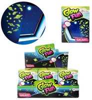 GLOW N FUN Glow in the Dark adesivi decorativi stella 9x12cm in display (24)