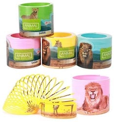 ANIMAL WORLD Loopveer Wild dier 4 assorti 6x7,5cm