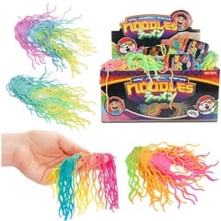 Noodles Curly Colourfull Super Rekbaar 3 assorti in display (48)