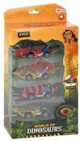 WORLD OF DINOSAURS Set Dino-Auto's Pullback 4-pack 17x33cm-3