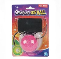 Bal 5cm met Licht Bungee Elastiek + enkelband 4 assorti 10,5x19,5cm-2