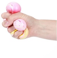 FUN Knijpbal -Marble- super soepel 6cm 4 assorti(12 in display)-3