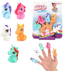 DREAM HORSE Marionnettes à doigts 'Licorne' 5 pièces sur carte