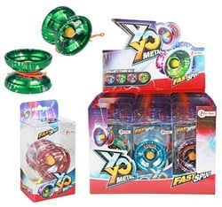 Jojo Metaal Flames in blister 4 assorti in display (12) 7x15cm