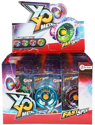 Jojo Metaal Flames in blister 4 assorti in display (12) 7x15cm-2