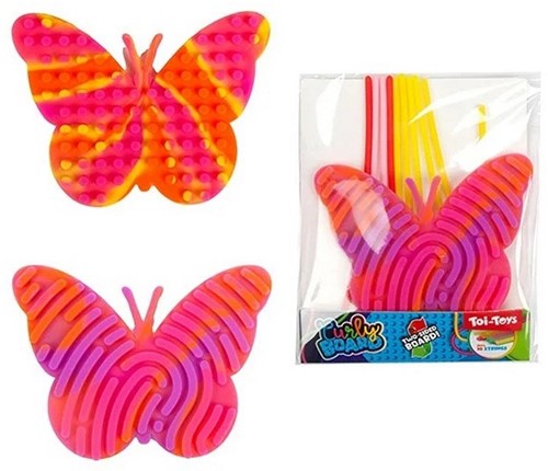FUN Tablero de Figuras -Curly Board Mini- +10x hilo 6 surtido 10x12cm-2
