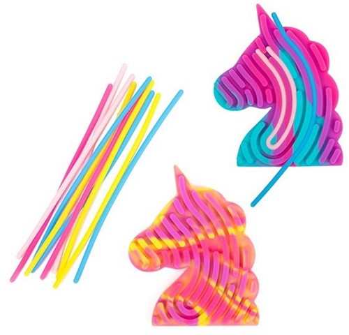 FUN Tablero de Figuras -Curly Board Mini- +10x hilo 6 surtido 10x12cm-3
