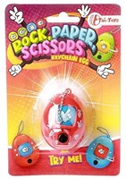 Porte-clés oeuf -RockPaperScissors- jeu de 4 assortis 10x15cm-2