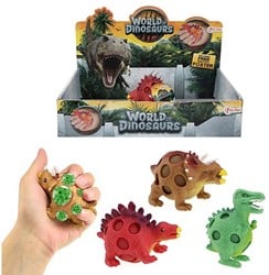 WORLD OF DINOSAURS Squeeze Dinosaurus 3 assorti in display 6x8cm