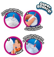 Opblaasbare Glitterballon Ø 60cm 4 assorti-3
