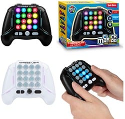 FUN Elektronisch Spel Click Maniac 5in1 met licht en geluid 12x14,5x5,5cm