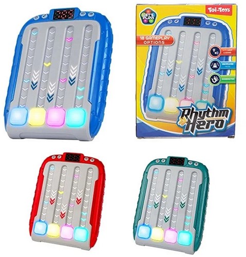 FUN Elektronisch spel -Rhythm Hero- met licht en geluid 3 assorti 11,5x15cm