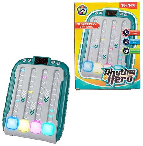 FUN Elektronisch spel -Rhythm Hero- met licht en geluid 3 assorti 11,5x15cm-2