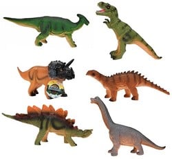 WORLD OF DINOSAURS Dinosaurussen Medium 6 assorti 25x30cm
