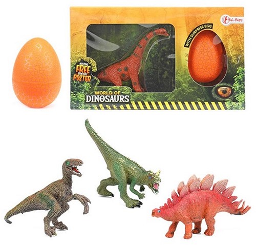 WORLD OF DINOSAURS Dino met verrassingsei 12 assorti 12,5x21,5cm