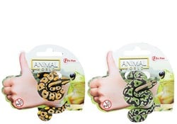 ANIMAL WORLD Levensechte slang 'Armband' 4 assorti