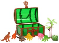 WORLD OF DINOSAURS Speelset 8-delig in schatkist 7x12cm in display (12)-2