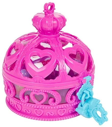 PRINCESS FRIENDS Kronen-Schmuckkästchen mit Zubehör, 3-fach sortiert, 9,5 x 10,5 cm-3
