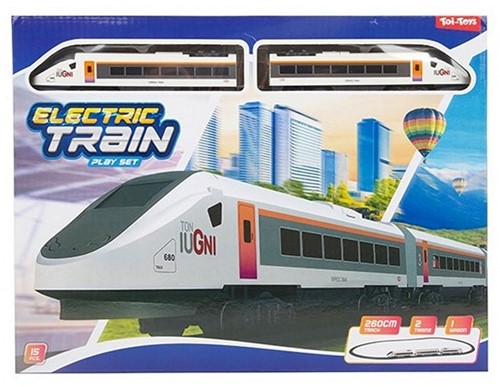 Treinset elektrisch -High Speed- rails met accessoires 24,5x32cm-2