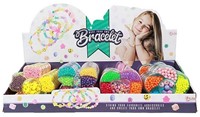 Maak armbanden (diy) - kralen+ touw in display (24) 4 assorti 2,5x11,5cm-2