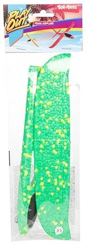 PLAY OUT Foam vliegtuig 23cm (diy) 4 assorti 10x32cm-2