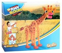3D Foam Blocks Puzzel Constructiefoam Giraffe 104pcs 26x31,5cm-2