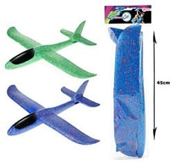 AIR XXL Foam vliegtuig 4 assorti 45cm