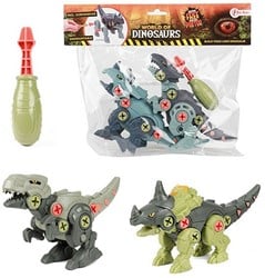 WORLD OF DINOSAURS 2x Dino Demonteerbaar 2 assorti 23x27cm