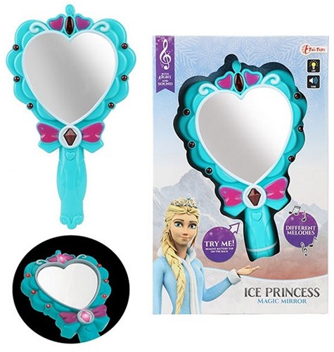 PRINCESS FRIENDS Magische spiegel prinses + Licht & Geluid Bllauw 19x29cm