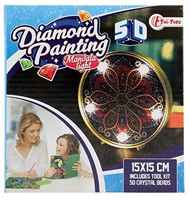 Diamond Painting Lamp Mandala (diy) 15x15cm-2